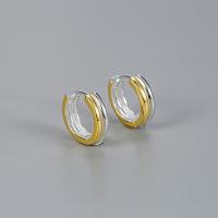 Sterling Silver Huggie Hoop Earring, 925 Sterling Silver, fashion jewelry & for woman, 14mm [