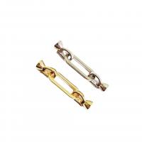 Brass Clasp Findings, gold color plated, polished & DIY 