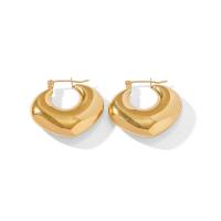 Stainless Steel Leverback Earring, 304 Stainless Steel, Galvanic plating, fashion jewelry & for woman, golden [