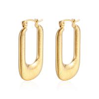Stainless Steel Leverback Earring, 304 Stainless Steel, Rectangle, Galvanic plating, fashion jewelry & for woman 