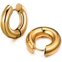 Stainless Steel Huggie Hoop Earring, 304 Stainless Steel, Donut, Galvanic plating, fashion jewelry & for woman 20mm 
