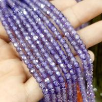 Kubischer Zirkonia Perlen Schmuck, DIY & verschiedene Größen vorhanden & facettierte, keine, Länge:ca. 38 cm, verkauft von Strang[