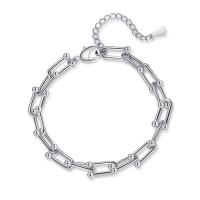 Bracelets en laiton, avec 1.97inch chaînes de rallonge, bijoux de mode & pour femme, 13mm Environ 6.69 pouce, Vendu par brin