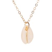Shell Zinc Alloy Necklace, with Shell, plated, for woman Approx 57 cm 