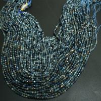 Natürlicher Turmalin Perlen, DIY & verschiedene Größen vorhanden, blau, Länge:ca. 16 ZollInch, verkauft von Strang