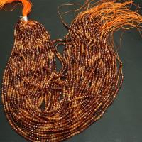 Granat Naturperlen, DIY, orange, 3mm, Länge:ca. 16 ZollInch, verkauft von Strang