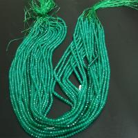 Single Gemstone Beads, Green Agate, DIY Approx 16 Inch 
