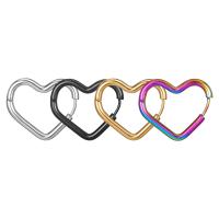 Stainless Steel Leverback Earring, 304 Stainless Steel, Heart, Vacuum Ion Plating, fashion jewelry & Unisex 