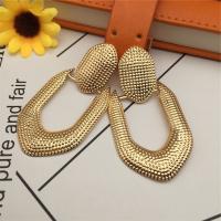 Zinc Alloy Drop Earring, gold color plated & fashion jewelry & for woman & hollow 50-80mm 