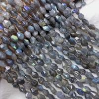 Mondstein Perlen, Klumpen, poliert, DIY, blau, 8-10mm, Länge:ca. 38-40 cm, verkauft von Strang