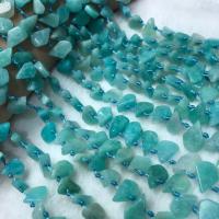 Amazonit Perlen, Tropfen, poliert, DIY, 8x12mm, Länge:ca. 38-40 cm, verkauft von Strang