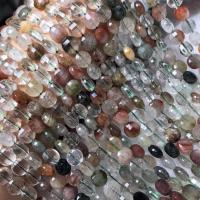 Perles en Quartz de fantôme, quartz fantôme, poli, DIY, multicolore Environ 38-40 cm, Vendu par brin