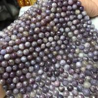 Natürlicher Turmalin Perlen, poliert, DIY, violett, 8mm, Länge:ca. 38-40 cm, verkauft von Strang