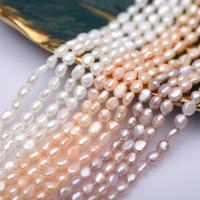 Perles nacres baroques de culture d'eau douce , perle d'eau douce cultivée, DIY, plus de couleurs à choisir, 6-7mm Environ 35-37 cm, Vendu par brin
