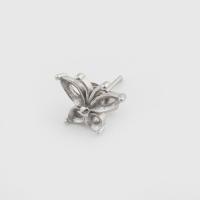 Stainless Steel Earring Stud Component, 316 Stainless Steel, Butterfly, fashion jewelry & for woman, original color 