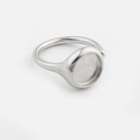 Нержавеющая сталь палец кольцо настройки, Нержавеющая сталь 316, DIY & Мужская, оригинальный цвет внутренний диаметр:Приблизительно продается PC