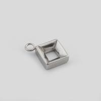 Stainless Steel Pendant Setting, 316 Stainless Steel, DIY, original color Approx 1mm, Inner Approx 