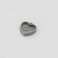 Параметр Кулон из нержавеющей стали, Нержавеющая сталь 316, Сердце, DIY, оригинальный цвет отверстие:Приблизительно 0.5mm, внутренний диаметр:Приблизительно продается PC