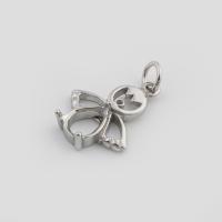 Stainless Steel Pendant Setting, 316 Stainless Steel, DIY, original color Approx 1mm, Inner Approx [