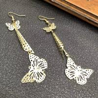 Zinc Alloy Drop Earring, Butterfly, plated, fashion jewelry & for woman 50-80mm 