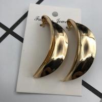 Zinc Alloy Stud Earring, gold color plated, fashion jewelry & for woman, 50-80mm 