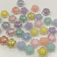 collier en perle acrylique , fleur, moulage par injection, DIY & givré, plus de couleurs à choisir, 18mm, Environ Vendu par sac[