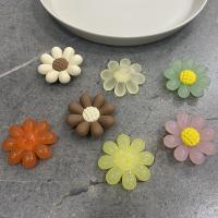 Hair Barrette Finding, Acrylic, Flower, injection moulding, DIY Approx [