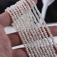 Potato Cultured Freshwater Pearl Beads, DIY, white, 2.8-3mm Approx 36 cm [