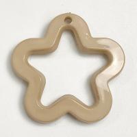 Solid Color Acrylic Pendants, Star, injection moulding, DIY & hollow 31mm, Approx 