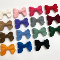 Perle acrylique, Noeud papillon, DIY & couvert de velours, plus de couleurs à choisir Environ Vendu par sac