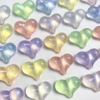 Perles acryliques transparentes, Acrylique, coeur, DIY, plus de couleurs à choisir Vendu par sac[
