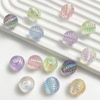 Perles acryliques plaquée, Acrylique, DIY, plus de couleurs à choisir, 16mm, Environ Vendu par sac[