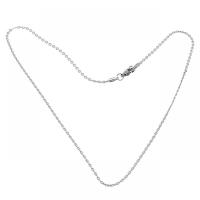 Stainless Steel Chain Necklace, 304 Stainless Steel, plated, DIY 2mm Approx 17 Inch 