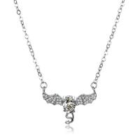 Cubic Zircon Micro Pave Brass Necklace, with 1.97inch extender chain, Bat, fashion jewelry & micro pave cubic zirconia & for woman Approx 15.75 Inch 
