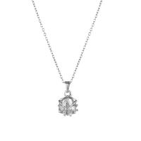 Cubic Zirconia Stainless Steel Necklace, 304 Stainless Steel, with 1.97inch extender chain, fashion jewelry & micro pave cubic zirconia & for woman Approx 15.75 Inch 