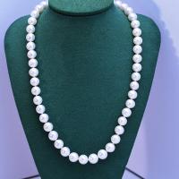 Natural Freshwater Pearl Necklace, fashion jewelry & for woman, white Approx 45 cm 