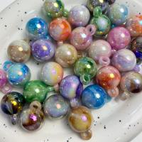 Plating Acrylic Beads, Round, DIY 16mm, Approx [