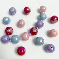 Perles acryliques imprimées , Acrylique, Rond, impression, DIY, plus de couleurs à choisir, 16mm, Environ Vendu par sac