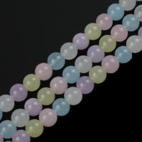 Morganit Perlen, rund, DIY & verschiedene Größen vorhanden, farbenfroh, Länge:ca. 38-39 cm, verkauft von Strang