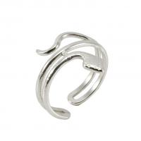 Stainless Steel Finger Ring, 304 Stainless Steel, Snake, Vacuum Ion Plating, for woman 