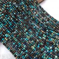 Perles de pierre gemme unique, azurite, poli, DIY, couleur bleu foncé Environ 38-40 cm, Vendu par brin