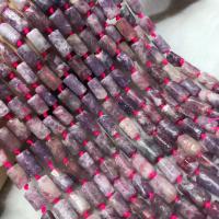 Бусины природных турмалин, Турмалин, полированный, DIY, фиолетовый длина:Приблизительно 38-40 см, продается Strand
