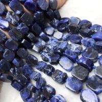 Sodalite Beads, polished, DIY, sapphire Approx 38-40 cm 