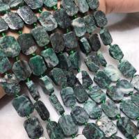 Perles de pierre gemme unique, Diphosphatase, poli, DIY, vert olive Environ 38-40 cm, Vendu par brin