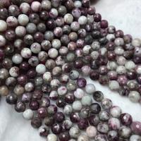 Natürlicher Turmalin Perlen, poliert, Folk-Stil & DIY, Fuchsia, 10mm, Länge:ca. 38-40 cm, verkauft von Strang