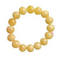 Gemstone Bracelets, Beeswax, polished, fashion jewelry & Unisex yellow Approx 18 cm [