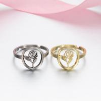 Stainless Steel Finger Ring, 304 Stainless Steel, Vacuum Ion Plating, fashion jewelry & for woman 17mm 