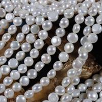 Keshi Cultured Freshwater Pearl Beads, DIY, white, 9mm Approx 35 cm 