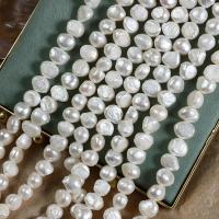 Keshi Cultured Freshwater Pearl Beads, DIY, white, 9-10mm Approx 40 cm 