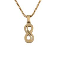 Stainless Steel Jewelry Necklace, 304 Stainless Steel, Vacuum Ion Plating, fashion jewelry & for woman, golden Approx 20.47 Inch 